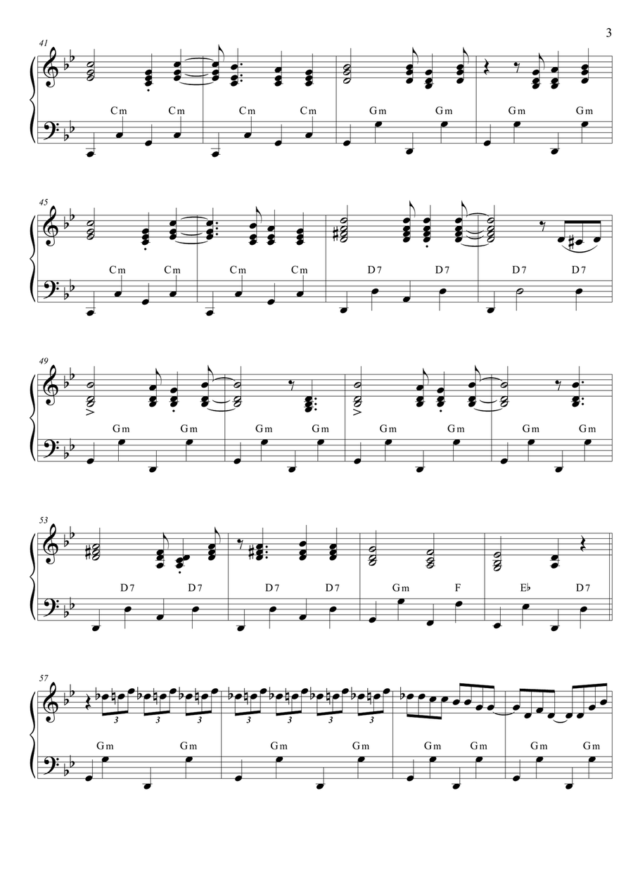 Bei Mir Bist Du Schon -Means That You're Grand (SOLO accordion PRO) Accordion scores gallery preview page 3