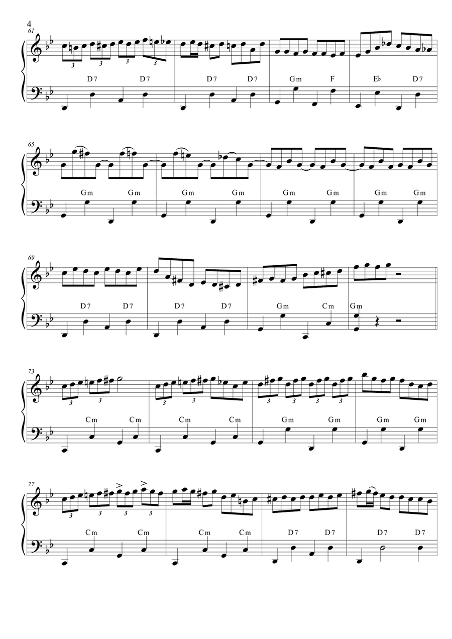Bei Mir Bist Du Schon -Means That You're Grand (SOLO accordion PRO) Accordion scores gallery preview page 4