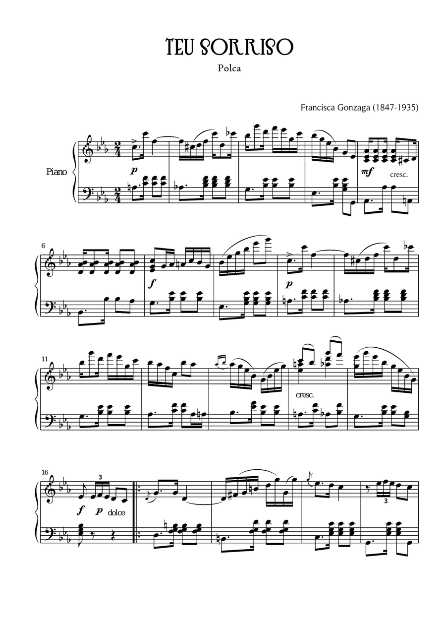 TEU SORRISO Chamber Music scores gallery preview page 1