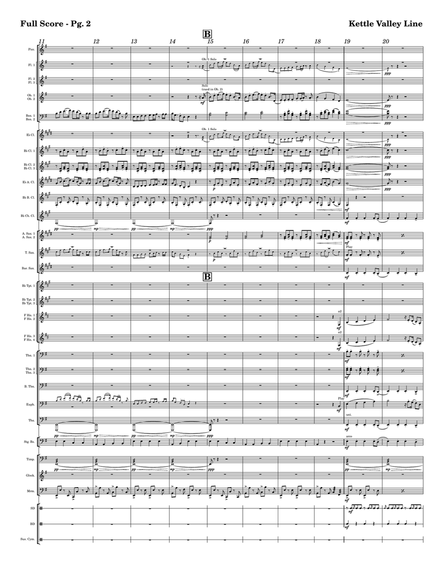Kettle Valley Line Concert Band scores gallery preview page 2