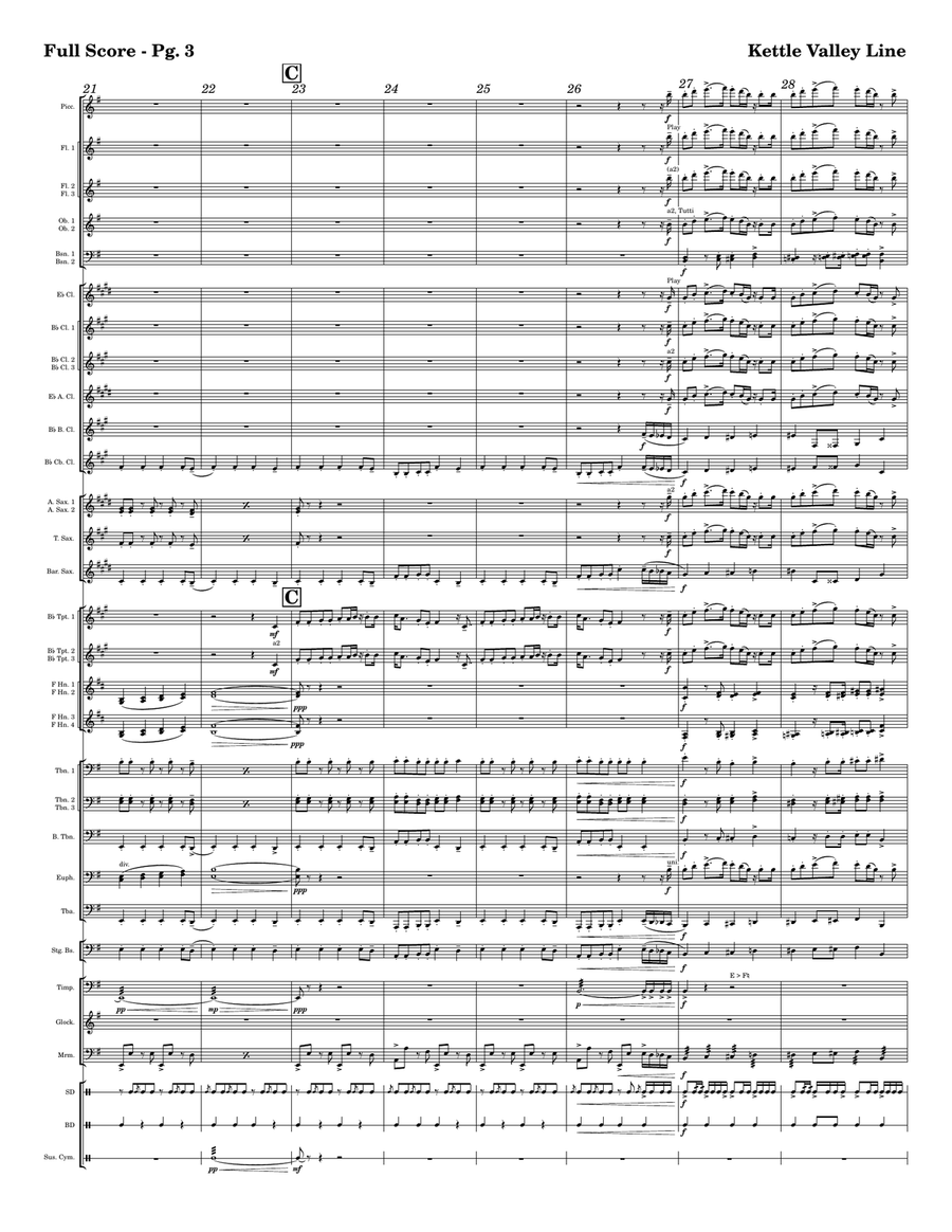 Kettle Valley Line Concert Band scores gallery preview page 3