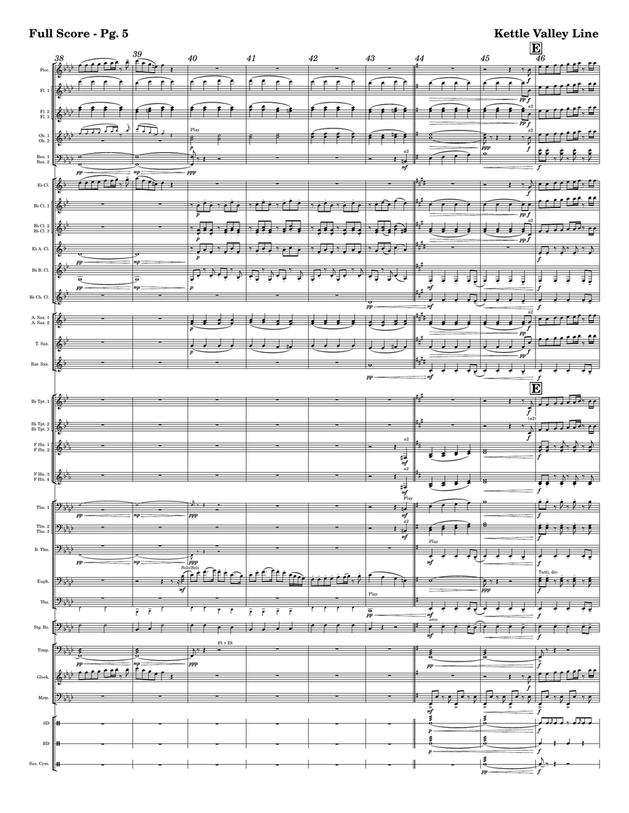 Kettle Valley Line Concert Band scores gallery preview page 5