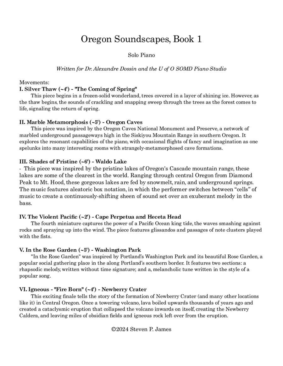 Oregon Soundscapes - Book I Piano Solo scores gallery preview page 2