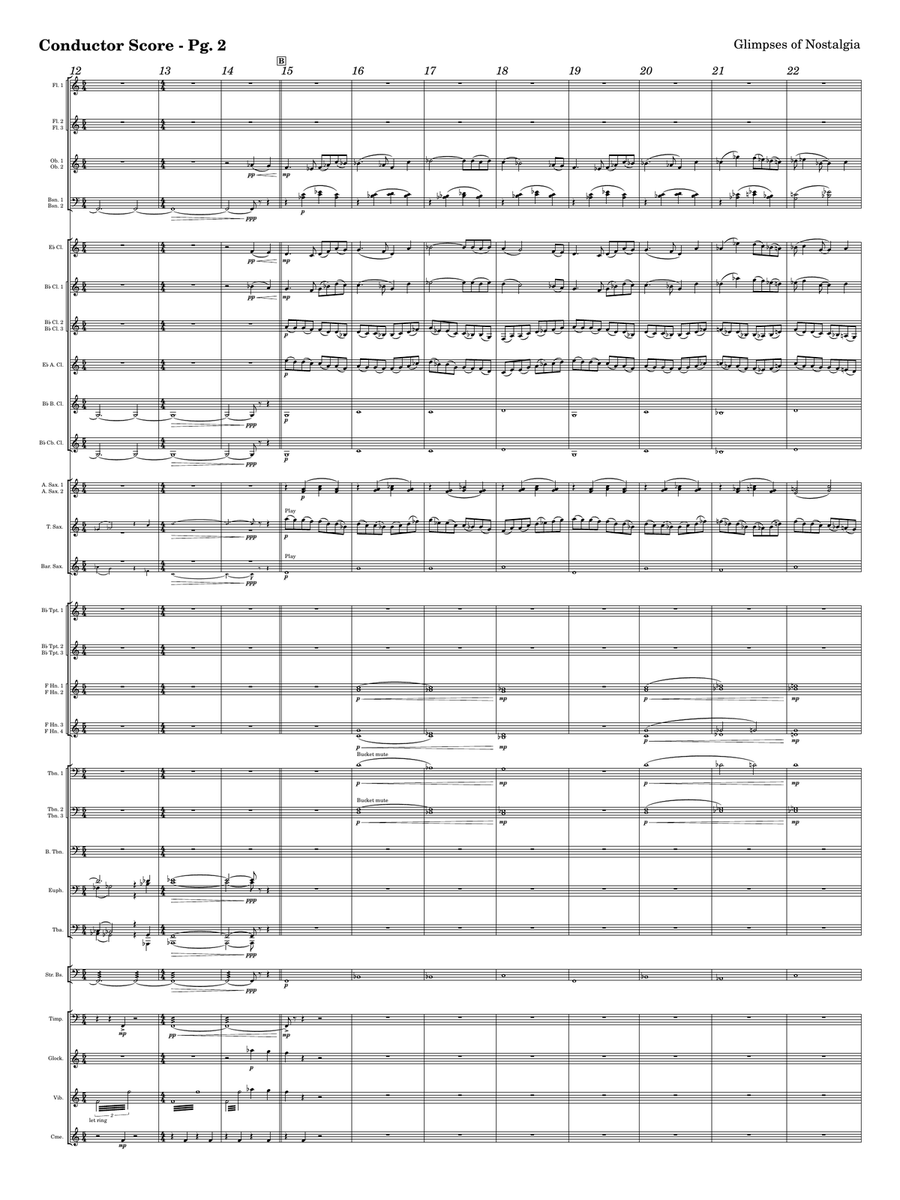 Glimpses of Nostalgia Glimpses of Nostalgia Concert Band scores gallery preview page 2