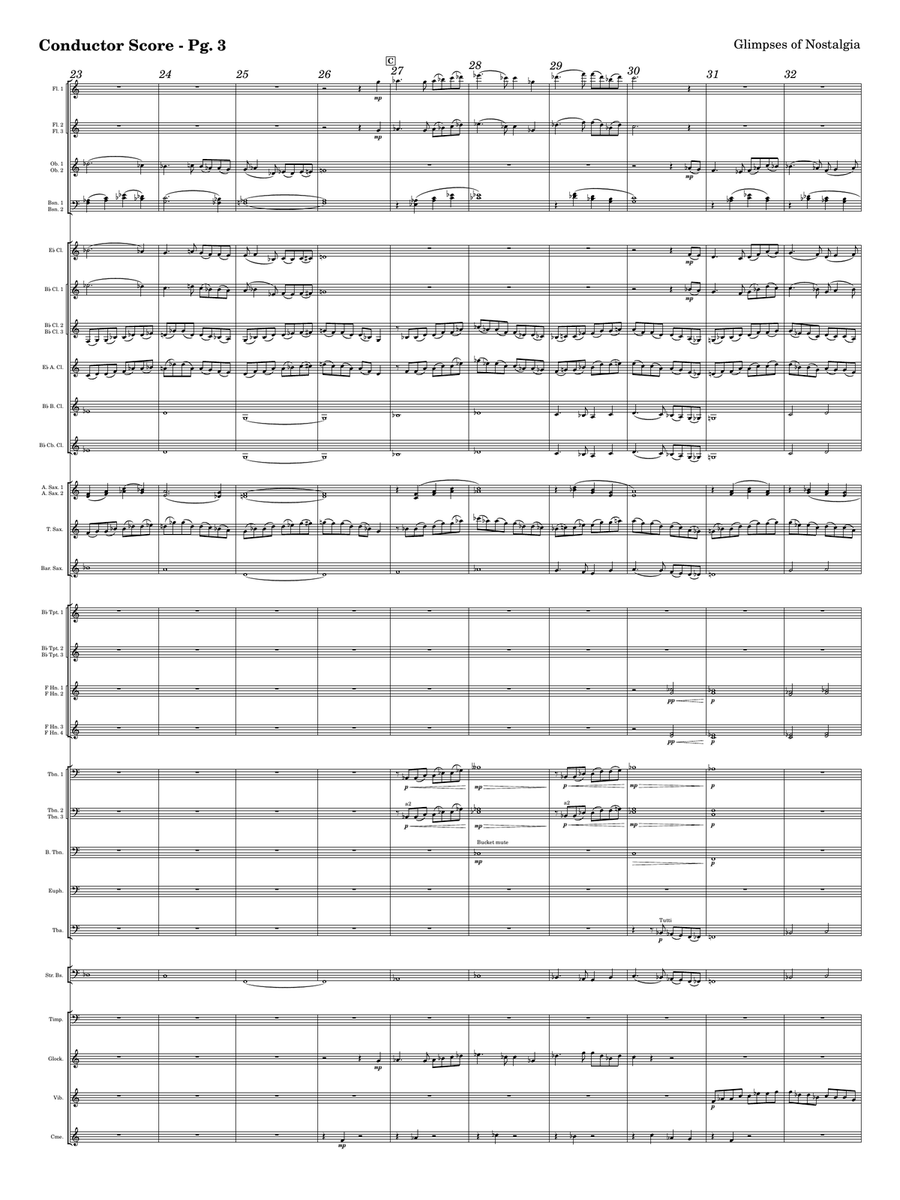 Glimpses of Nostalgia Glimpses of Nostalgia Concert Band scores gallery preview page 3