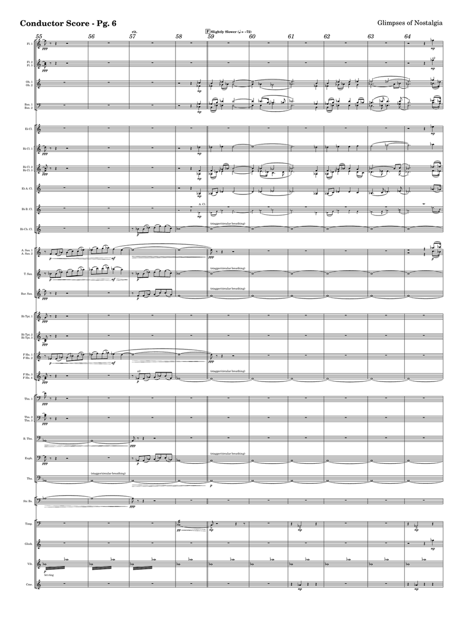 Glimpses of Nostalgia Glimpses of Nostalgia Concert Band scores gallery preview page 6