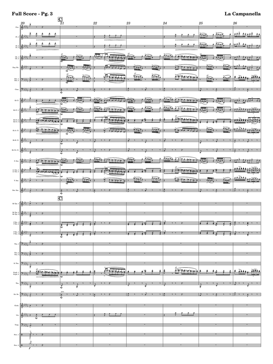 La Campanella Concert Band scores gallery preview page 3
