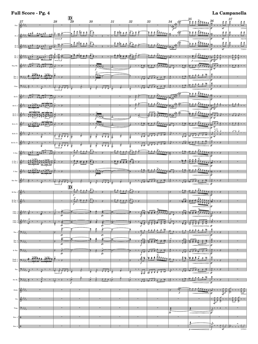 La Campanella Concert Band scores gallery preview page 4