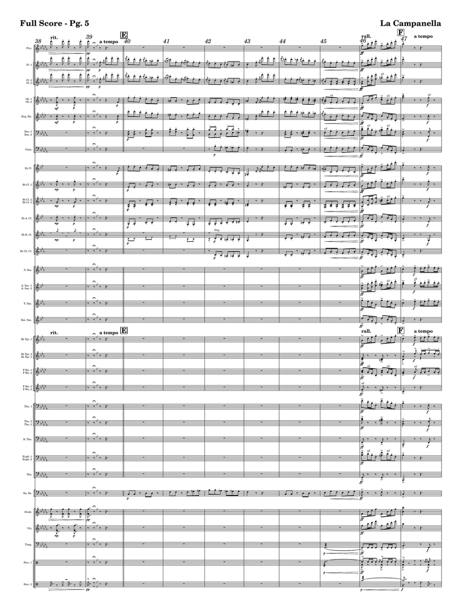 La Campanella Concert Band scores gallery preview page 5