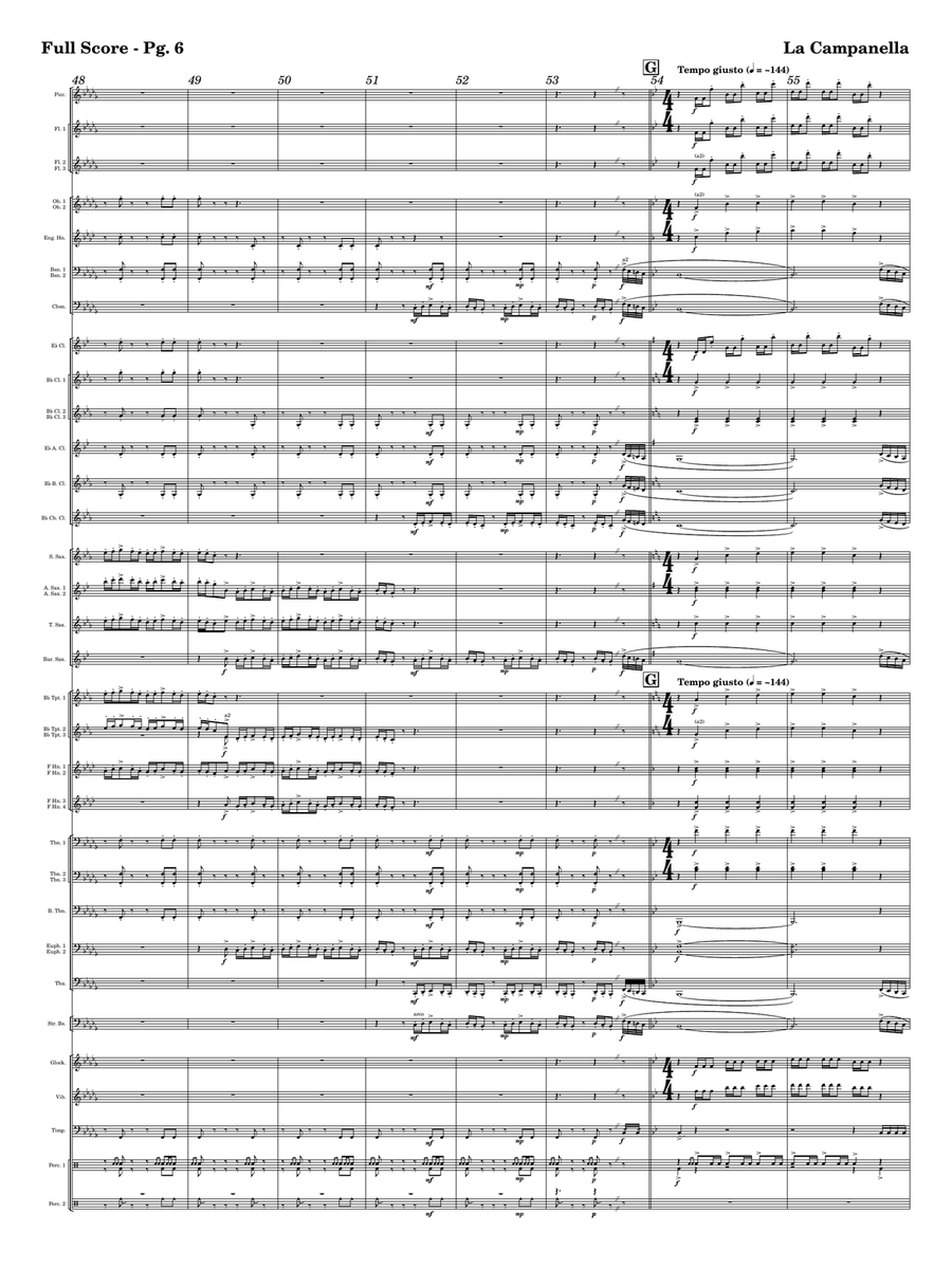 La Campanella Concert Band scores gallery preview page 6