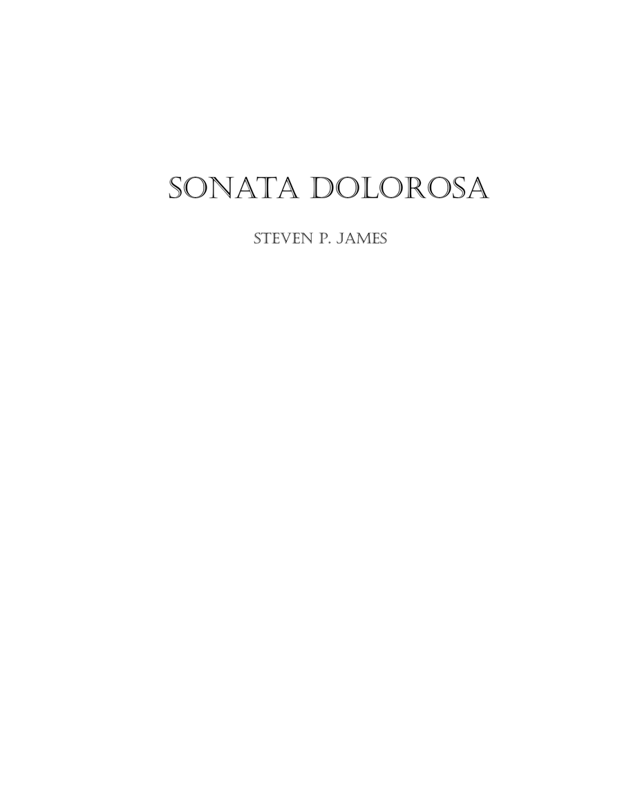 Sonata Dolorosa Piano Solo scores gallery preview page 1
