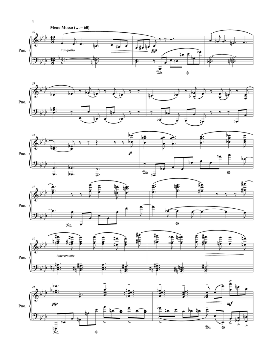 Sonata Dolorosa Piano Solo scores gallery preview page 4