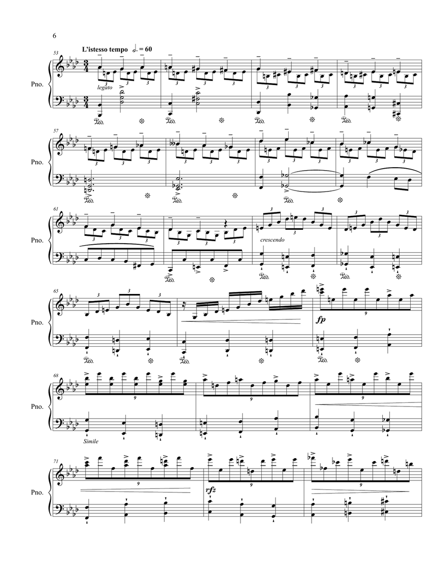 Sonata Dolorosa Piano Solo scores gallery preview page 6