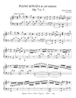 PIANO SONATA in sol min.. op. 7 n. 3