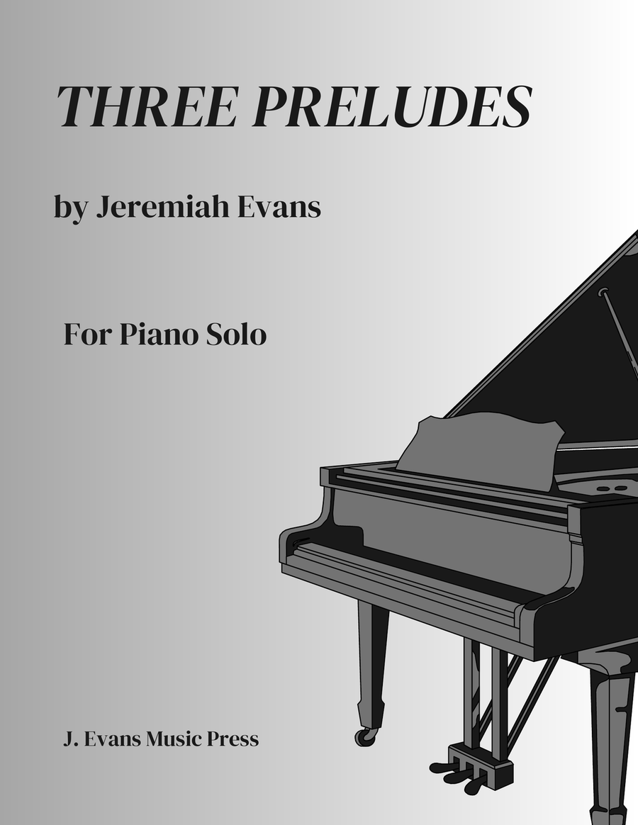 Three Preludes Three Preludes Piano scores gallery preview page 1