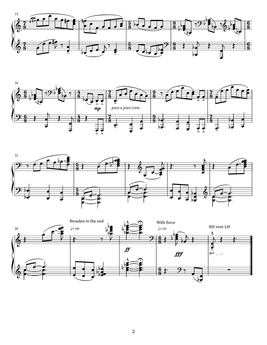 Three Preludes Three Preludes Piano scores gallery preview page 3