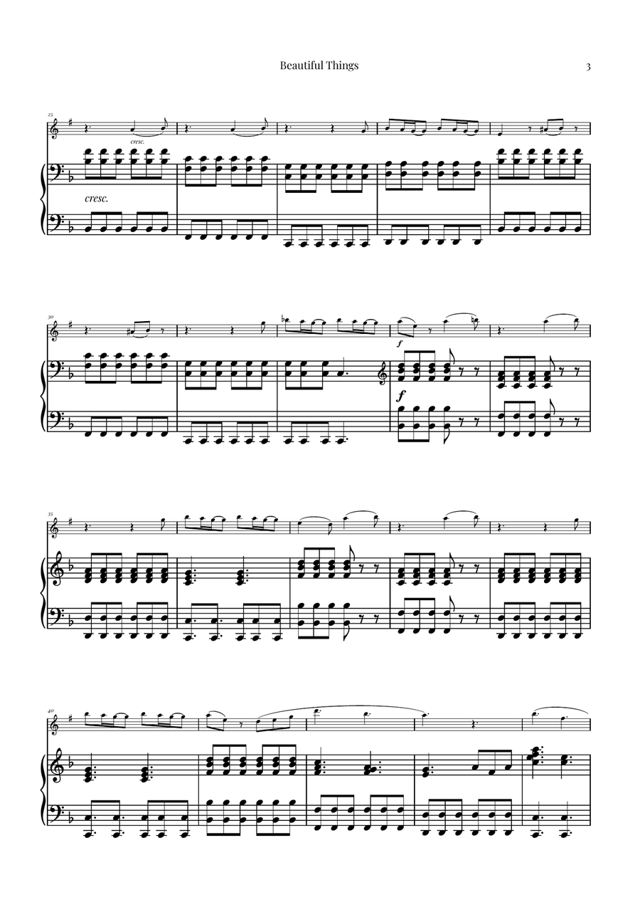 Beautiful Things by Benson Boone Soprano Saxophone - Digital Sheet Music page 3