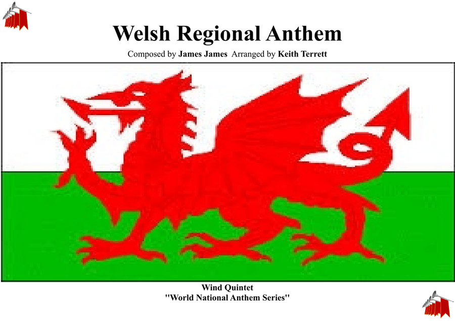 Welsh/Cornish/Breton Regional Anthem for Wind Quintet (World National Anthem Series) Woodwind Quintet scores gallery preview page 1