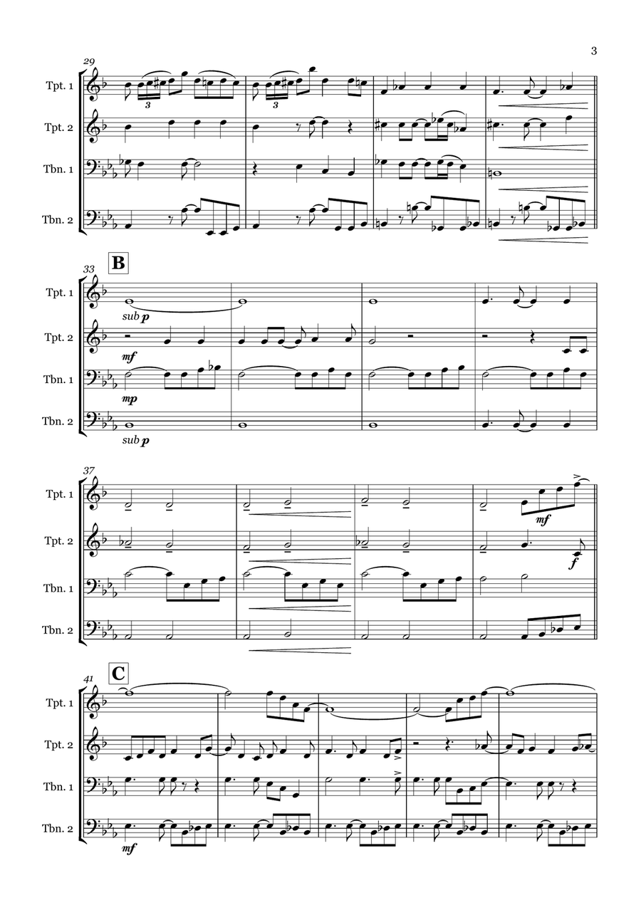 Rehab Rehab Brass Quartet scores gallery preview page 3