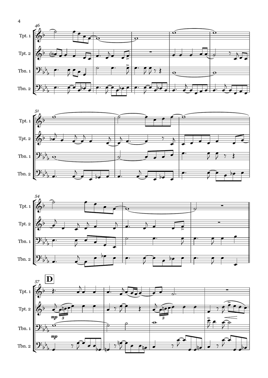 Rehab Rehab Brass Quartet scores gallery preview page 4