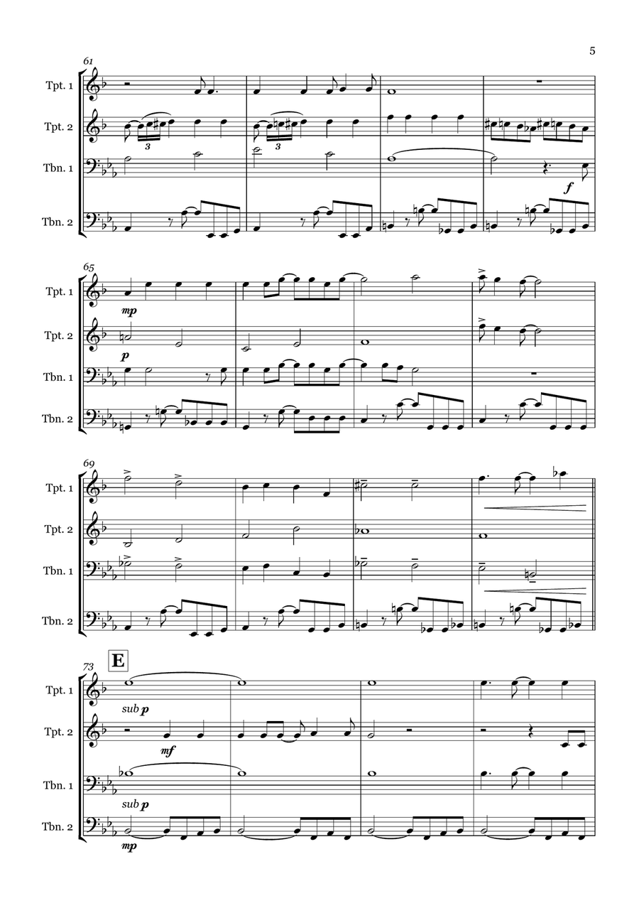 Rehab Rehab Brass Quartet scores gallery preview page 5