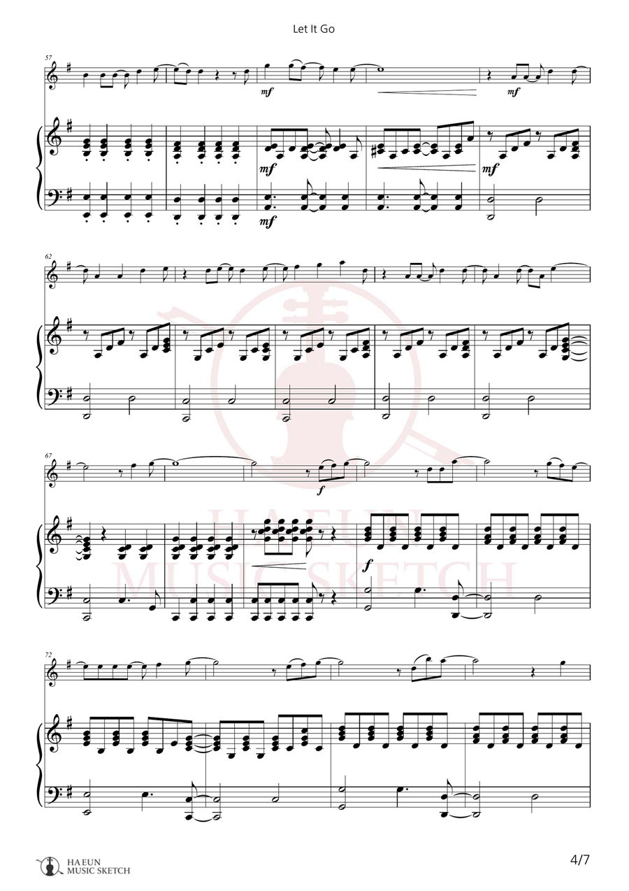 Let It Go Chamber Music scores gallery preview page 4