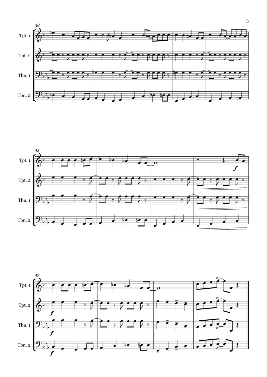 Rock Around The Clock Rock Around The Clock Brass Quartet scores gallery preview page 3