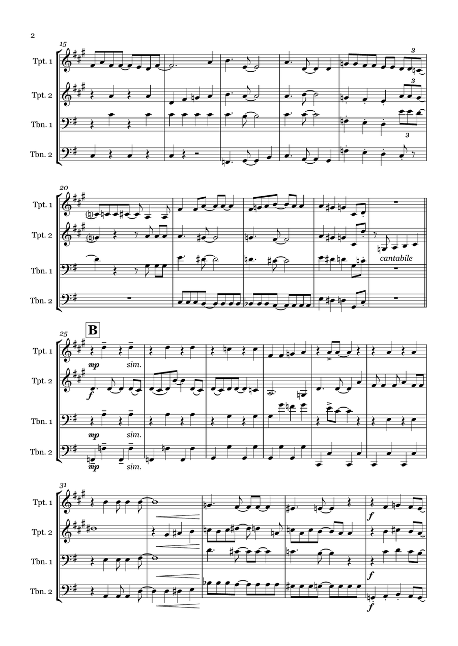 Seaside Rendezvous Seaside Rendezvous Brass Quartet scores gallery preview page 2