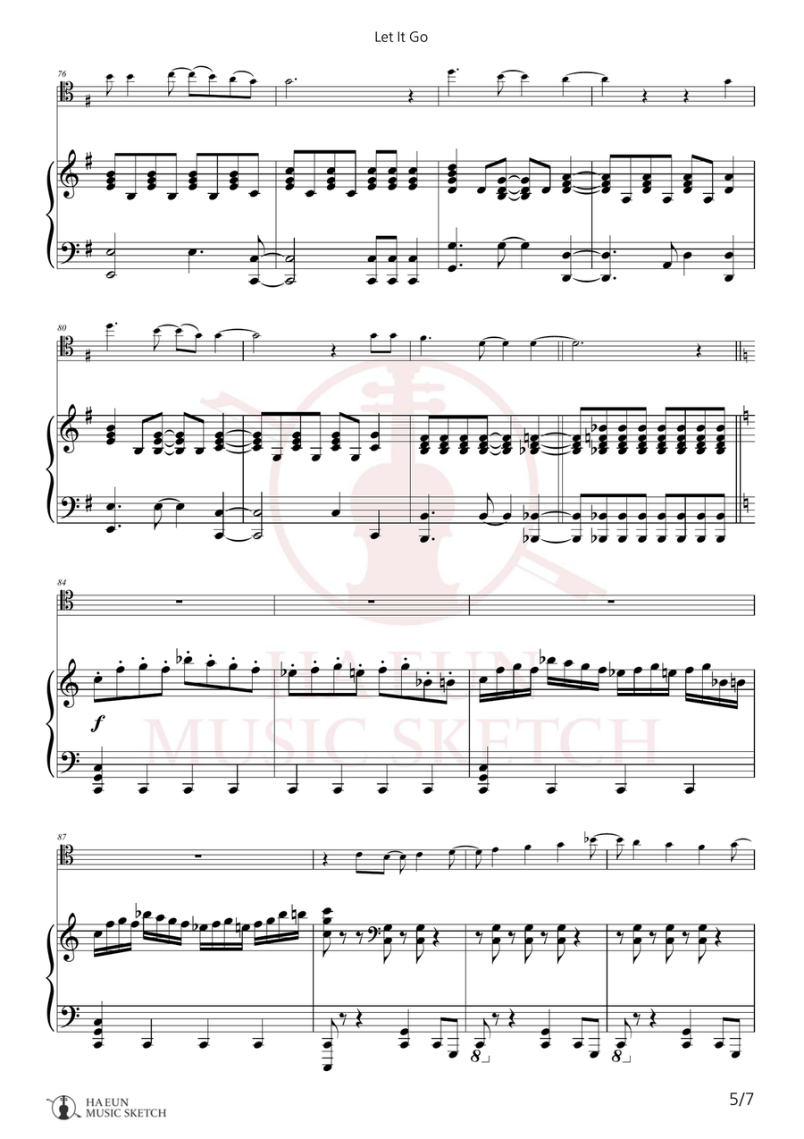 Let It Go Chamber Music scores gallery preview page 5