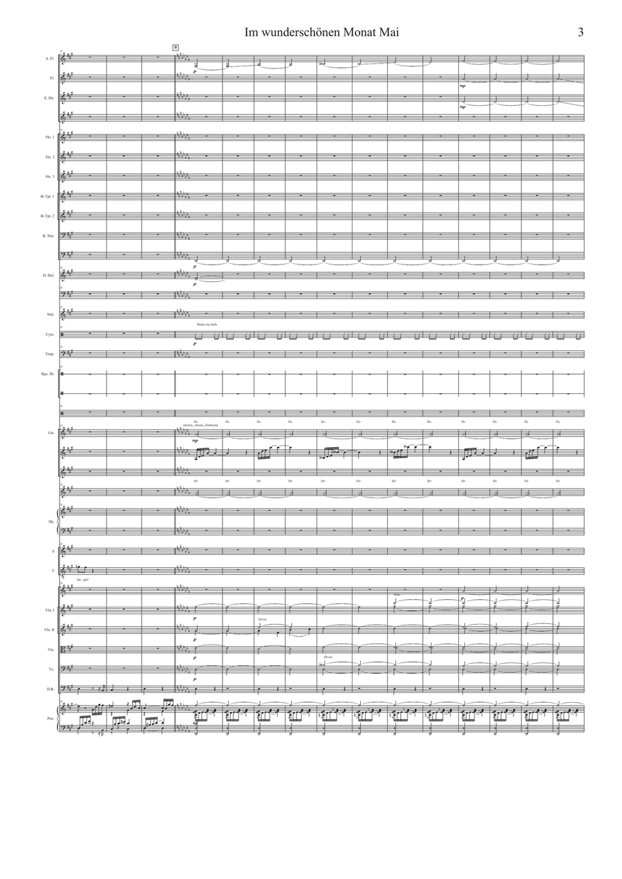Im wunderschönen Monat Mai ( In the beautiful month of may ) Full Orchestra scores gallery preview page 3