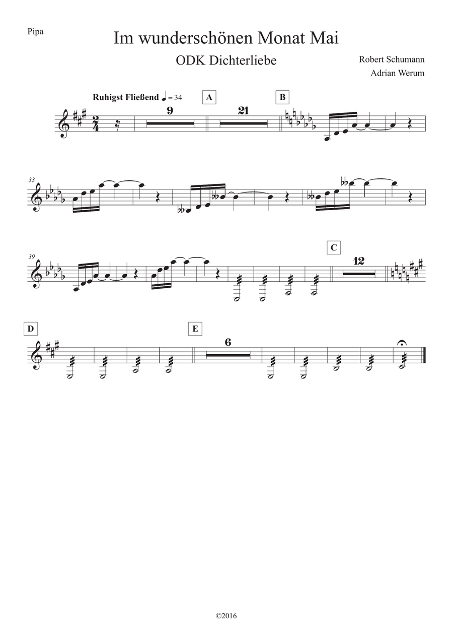 Im wunderschönen Monat Mai ( In the beautiful month of may ) Full Orchestra scores gallery preview page 6