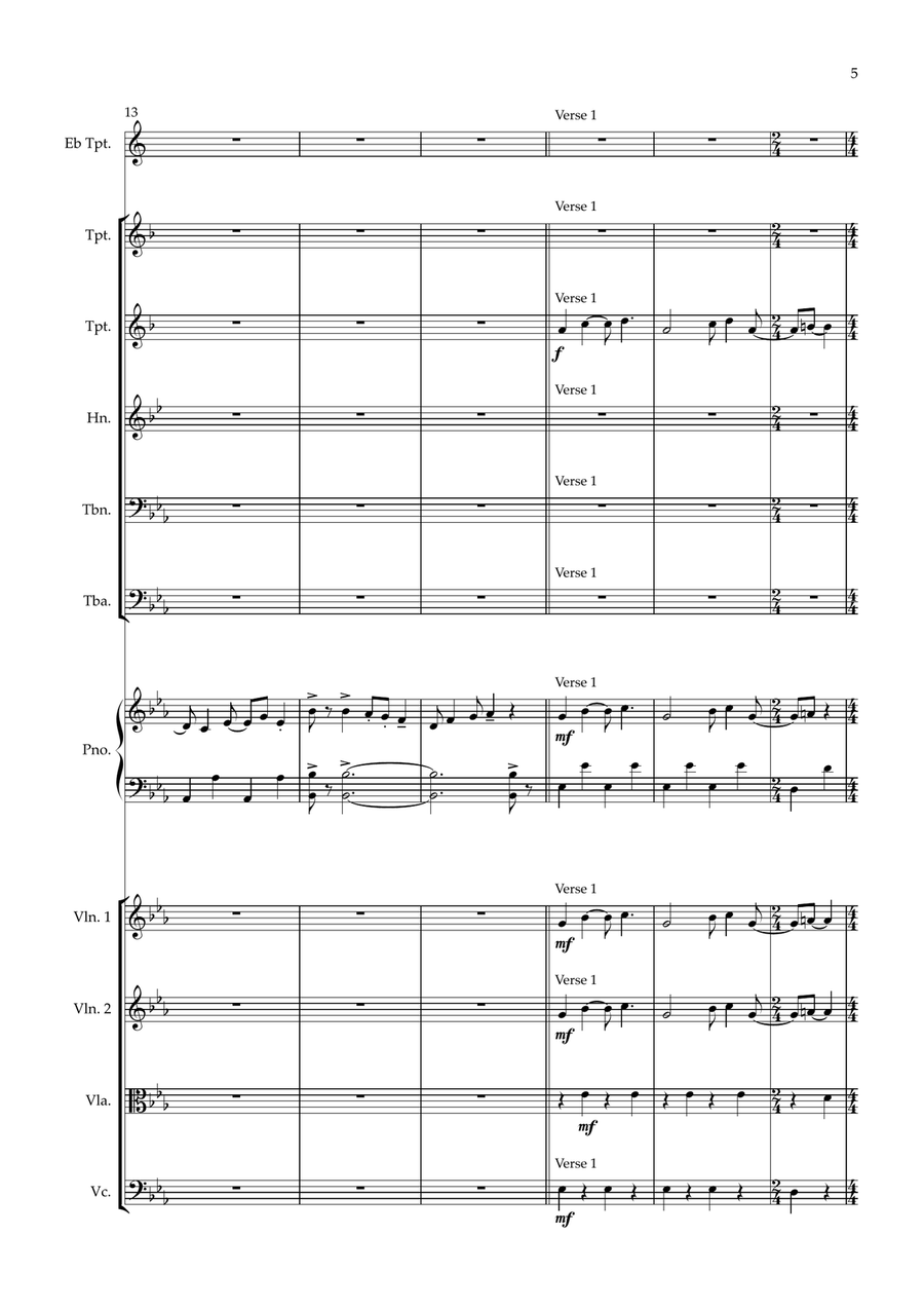 Martha My Dear Large Ensemble scores gallery preview page 5