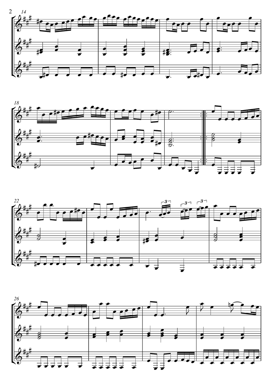 Allegro Op.13 No. 4 Allegro Op.13 No. 4 Guitar Ensemble scores gallery preview page 2