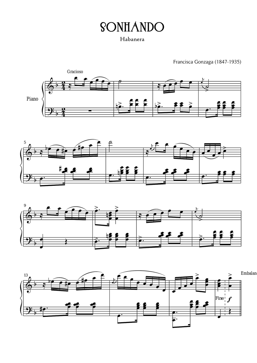 SONHANDO Chamber Music scores gallery preview page 1