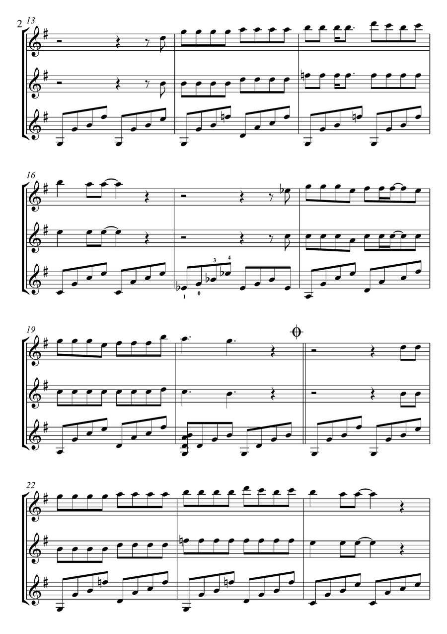 Somethin' Stupid Somethin' Stupid Guitar Ensemble scores gallery preview page 2