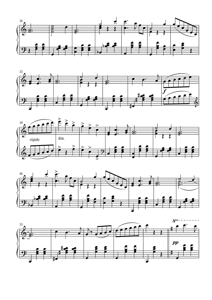Yara (Coração de Fogo) Chamber Music scores gallery preview page 2