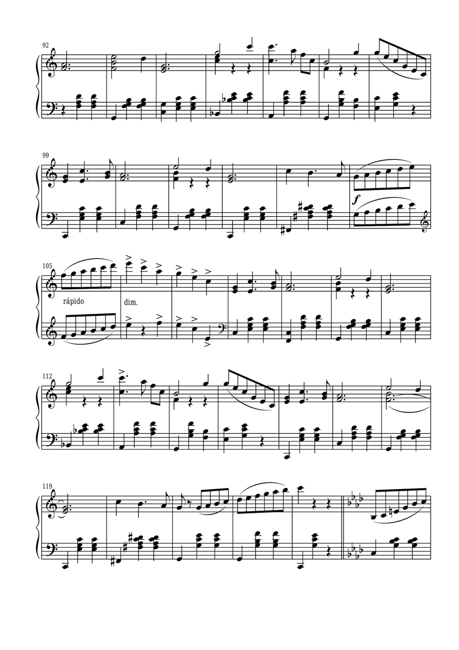 Yara (Coração de Fogo) Chamber Music scores gallery preview page 4