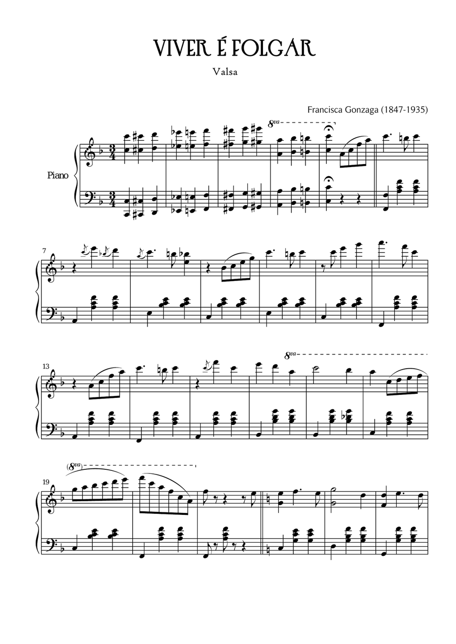 Viver é folgar Chamber Music scores gallery preview page 1
