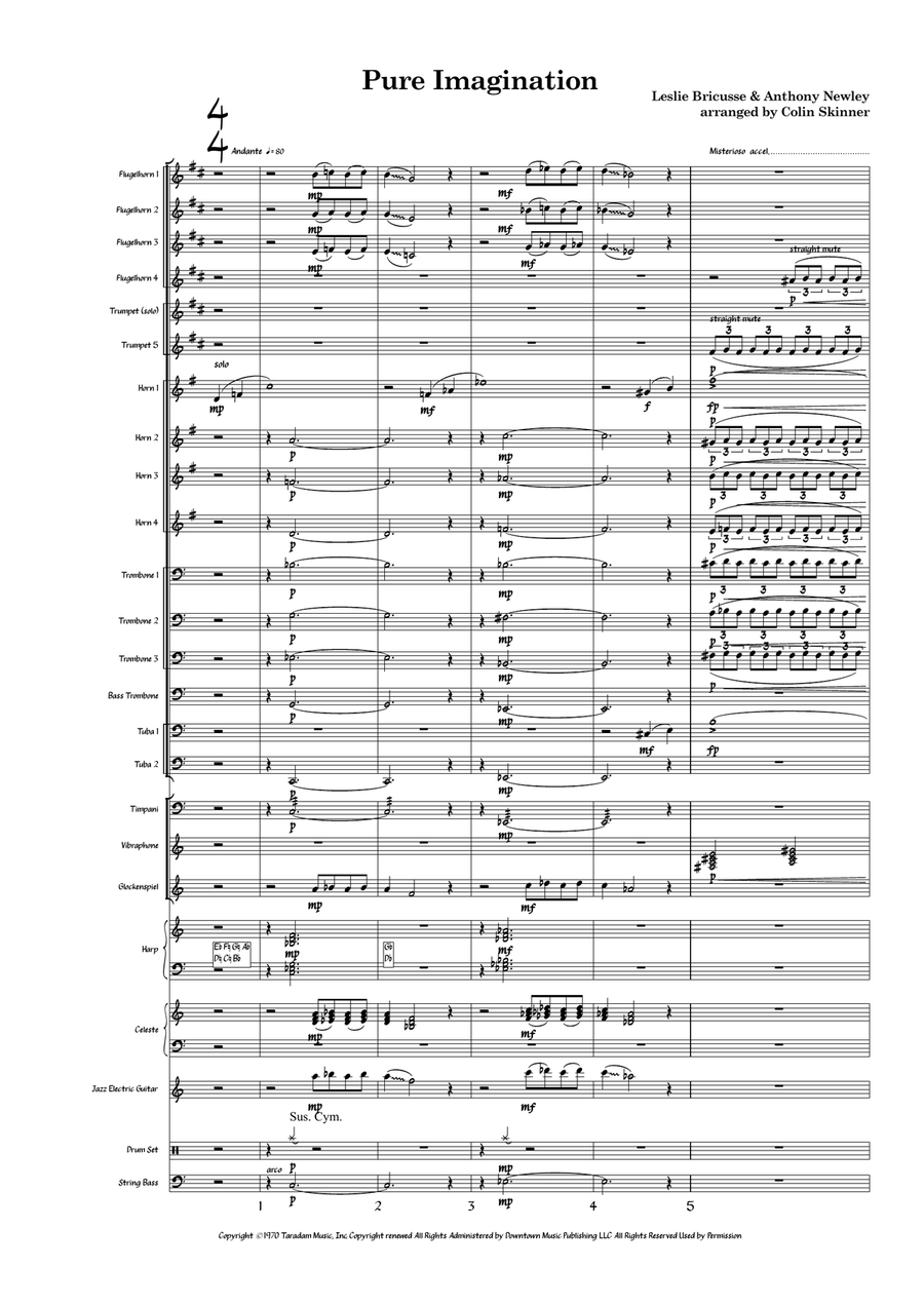 Pure Imagination Pure Imagination Jazz Ensemble scores gallery preview page 1