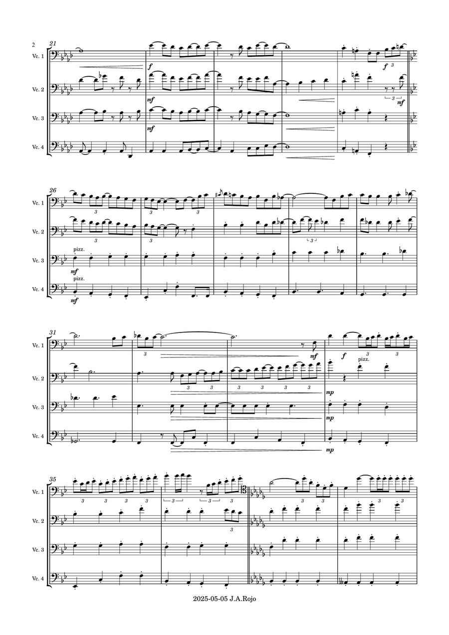 Penny Lane Penny Lane String Quartet scores gallery preview page 2