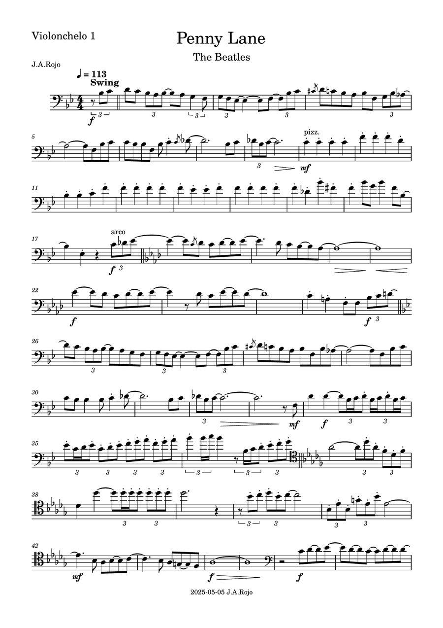 Penny Lane Penny Lane String Quartet scores gallery preview page 5