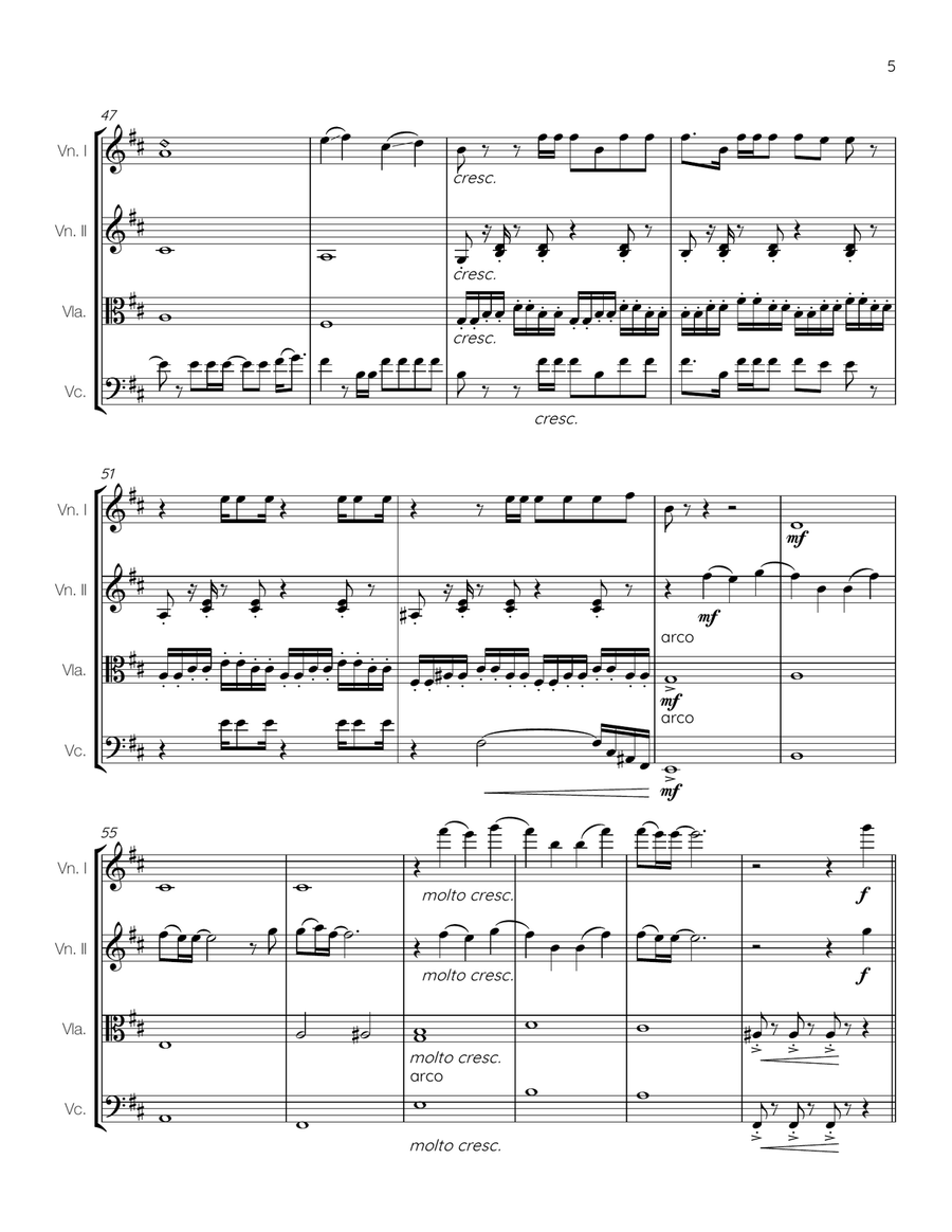 Diamonds Diamonds String Quartet scores gallery preview page 5