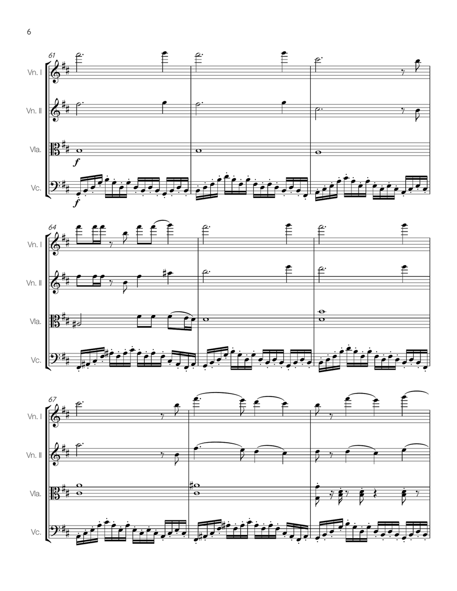 Diamonds Diamonds String Quartet scores gallery preview page 6