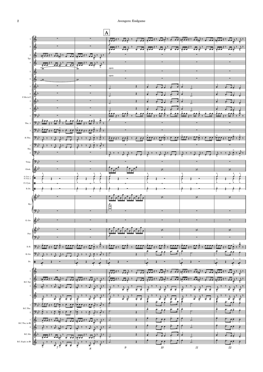 Avengers: Endgame Avengers: Endgame Jazz Ensemble scores gallery preview page 2