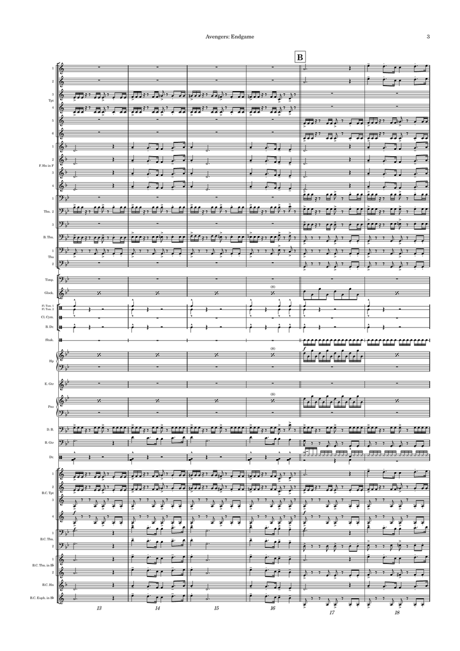 Avengers: Endgame Avengers: Endgame Jazz Ensemble scores gallery preview page 3