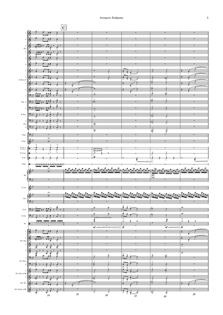 Avengers: Endgame Avengers: Endgame Jazz Ensemble scores gallery preview page 5