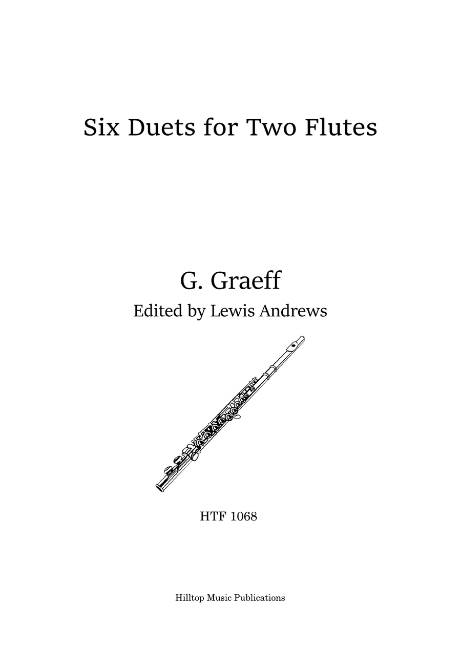 Graeff Six duets for two flutes Flute Duet scores gallery preview page 1