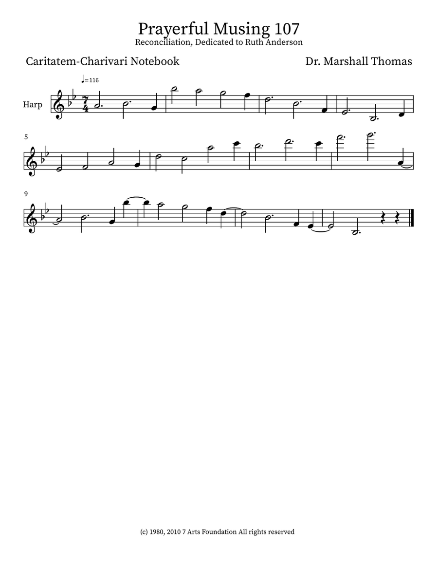 Prayerful Musing 107 Prayerful Musing 107 Small Ensemble scores gallery preview page 3