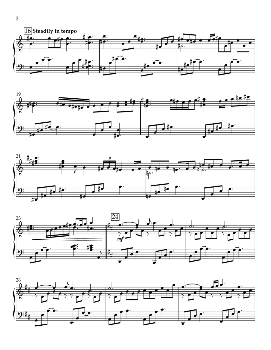 In the Bleak Midwinter (CRANHAM) - new age piano Piano Solo scores gallery preview page 2