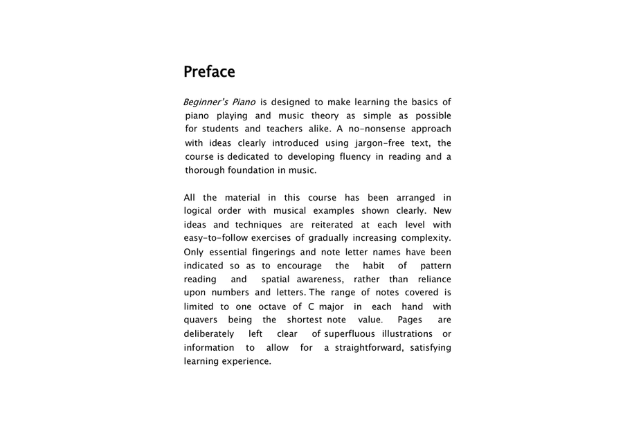 Beginner's Piano Piano Method scores gallery preview page 3